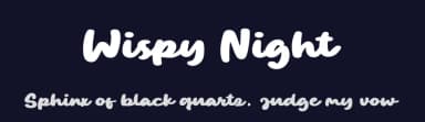 Wispy Night by Eifetstype — Script Handwritten Font — thumbnail 2