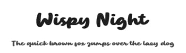 Wispy Night by Eifetstype — Script Handwritten Font — thumbnail 1