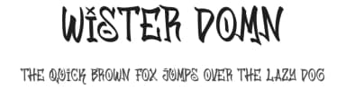 Wister Domn by Dedi Setiyawan — Script Handwritten Font — thumbnail 1