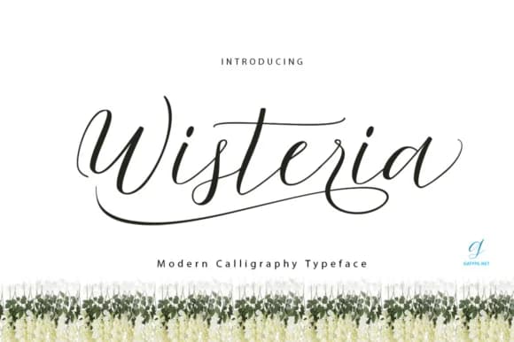 Wisteria Script Font by gatype — Script Handwritten Font