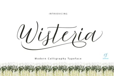 Wisteria Script Font by gatype — Script Handwritten Font — thumbnail 1