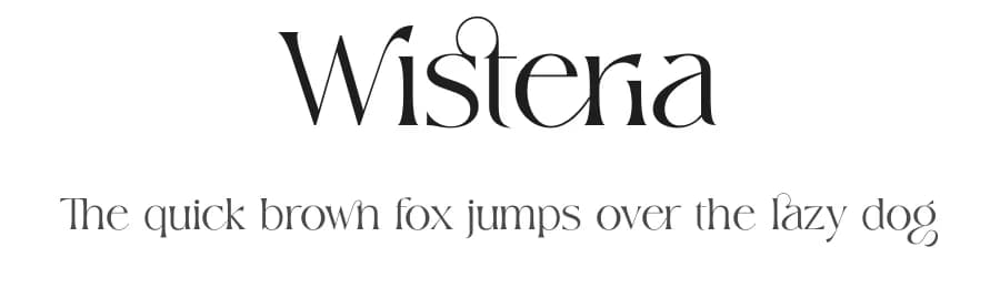 Wisteria by ToniStudio — Serif Font