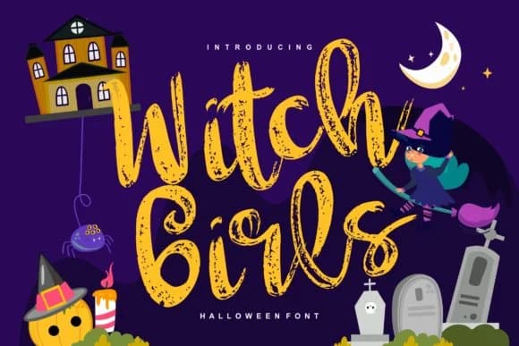 Witch Girls Font by Vunira — Script Handwritten Font
