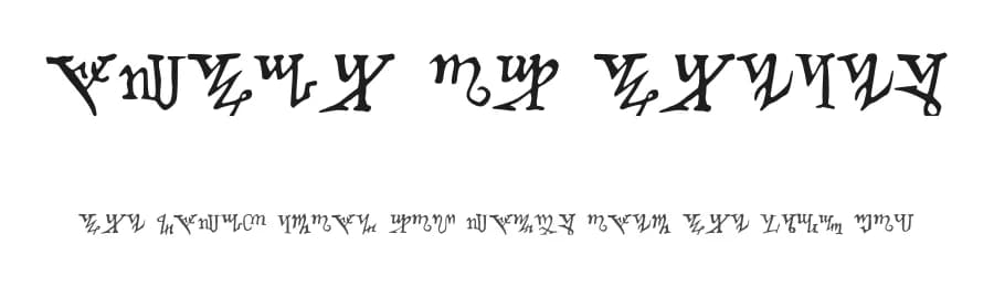 Witch of Thebes by IndigoAvemour — Dingbats Font
