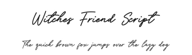Witches Friend Script by Sronstudio — Script Handwritten Font
