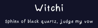 Witchi by Gebby — Script Handwritten Font — thumbnail 2