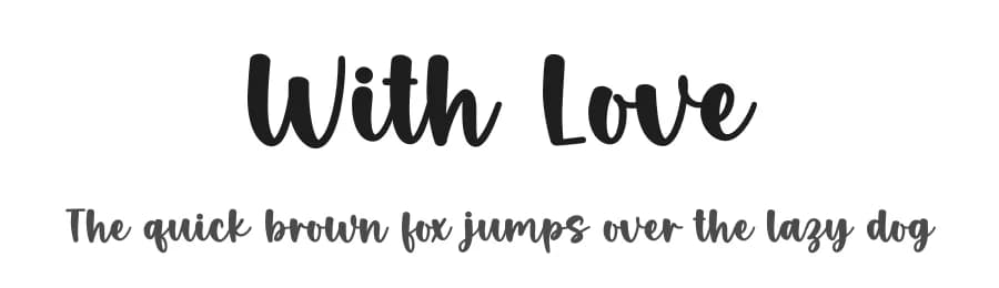 With Love by Graphix Line Studio — Script Handwritten Font