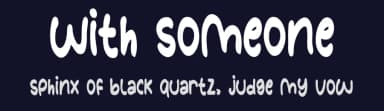 With Someone by share font — Script Handwritten Font — thumbnail 2