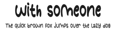 With Someone by share font — Script Handwritten Font — thumbnail 1