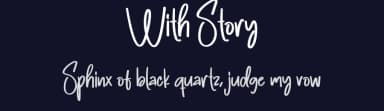 With Story by Scratchones — Script Handwritten Font — thumbnail 2