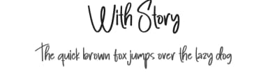 With Story by Scratchones — Script Handwritten Font — thumbnail 1