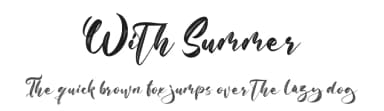 With Summer by Sarif Letter — Script Handwritten Font — thumbnail 1