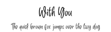 With You by Subectype & Orenari — Script Handwritten Font — thumbnail 1