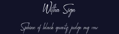 Witha Sign by Mytype Studio — Script Handwritten Font — thumbnail 2