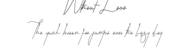 Without Love by Edric Studio — Script Handwritten Font — thumbnail 1