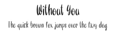 Without You by AquariiD — Script Handwritten Font — thumbnail 1