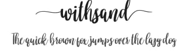 Withsand by NihStudio — Script Handwritten Font — thumbnail 1