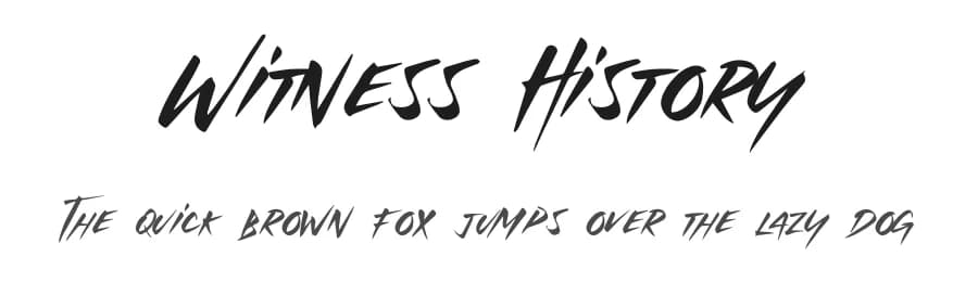 Witness History by Excellent Ritma Florendia — Script Handwritten Font