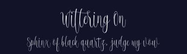 Wittering On by Deniz86 — Script Handwritten Font — thumbnail 2