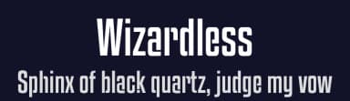 Wizardless by Fatigo — Sans Serif Font — thumbnail 2