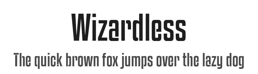 Wizardless by Fatigo — Sans Serif Font