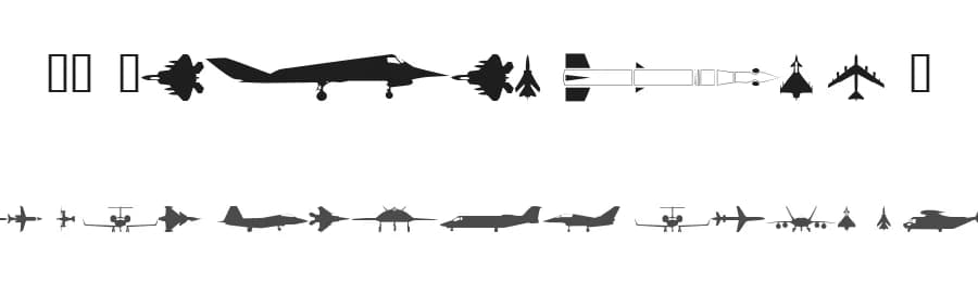 WM Military 1 by WillyMac — Dingbats Font