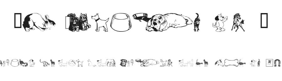 WM Animals 1 by WillyMac — Dingbats Font