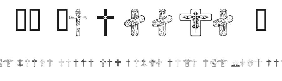 WM Crosses 1 by WillyMac — Dingbats Font