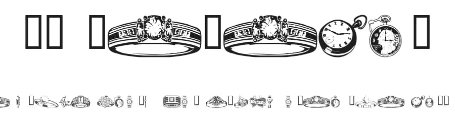 WM Jewelry by WillyMac — Dingbats Font