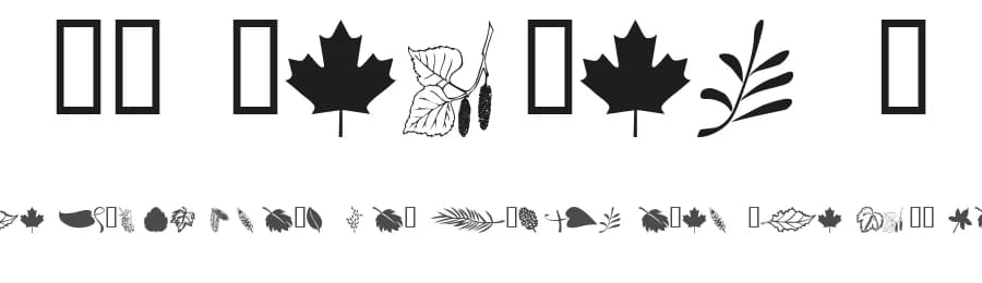 WM Leaves 1 by WillyMac — Dingbats Font