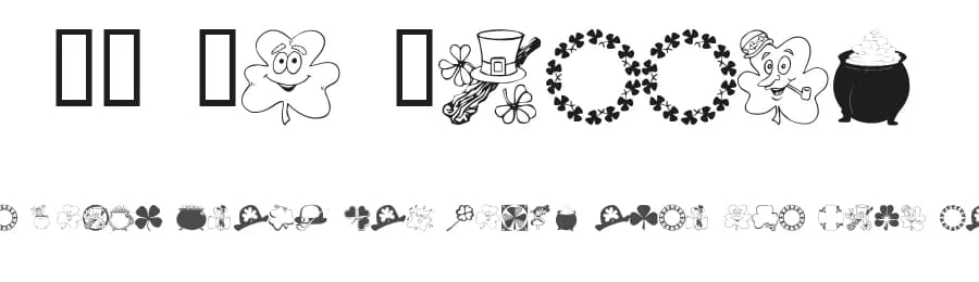 WM St Paddys by WillyMac — Dingbats Font