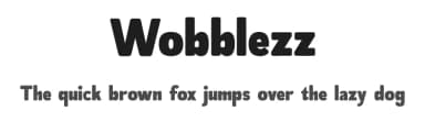 Wobblezz by Storytype Studio — Sans Serif Font — thumbnail 1