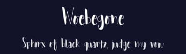 Woebegone by Hanoded — Script Handwritten Font — thumbnail 2