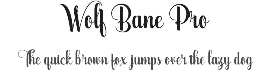 Wolf Bane Pro by groenstudio — Script Handwritten Font