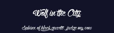 Wolf in the City by Maelle.K | Thomas Boucherie — Script Handwritten Font — thumbnail 2