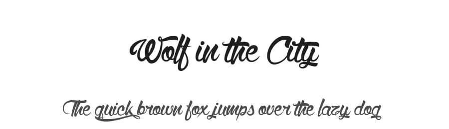 Wolf in the City by Maelle.K | Thomas Boucherie — Script Handwritten Font