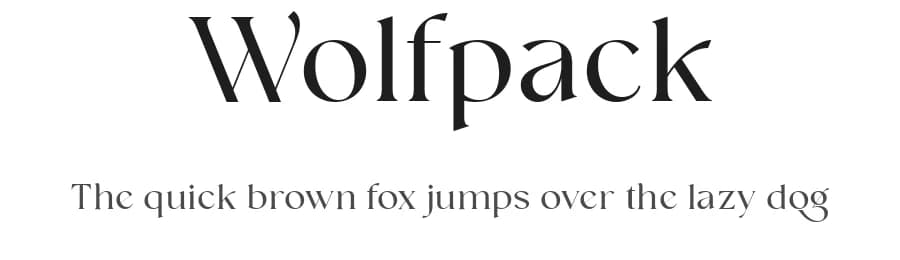 Wolfpack by VampStudio — Serif Font