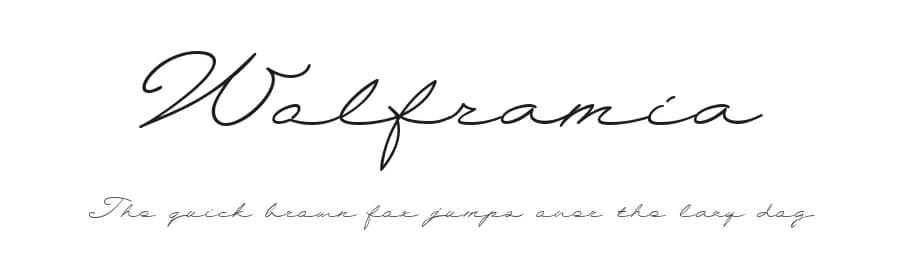 Wolframia by deFharo — Script Handwritten Font