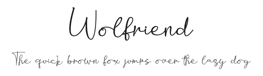Wolfriend by Letterafa Studio — Script Handwritten Font