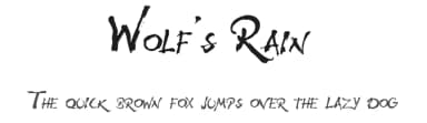 Wolf's Rain by Gabriel Beatty — Script Handwritten Font — thumbnail 1