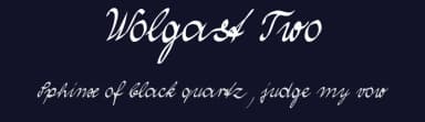 Wolgast Two by Peter Wiegel — Script Handwritten Font — thumbnail 2