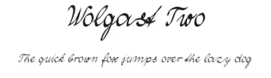 Wolgast Two by Peter Wiegel — Script Handwritten Font — thumbnail 1