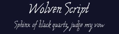 Wolven Script by Daniel Midgley — Script Handwritten Font — thumbnail 2