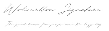 Wolvertton Signature by Katario Studio — Script Handwritten Font — thumbnail 1