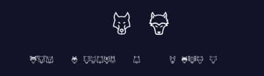 Wolves by Vladimir Nikolic — Dingbats Font — thumbnail 2