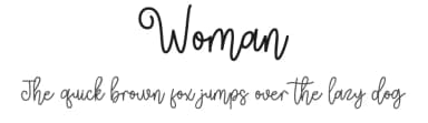 Woman by Fillo Graphic — Script Handwritten Font — thumbnail 1