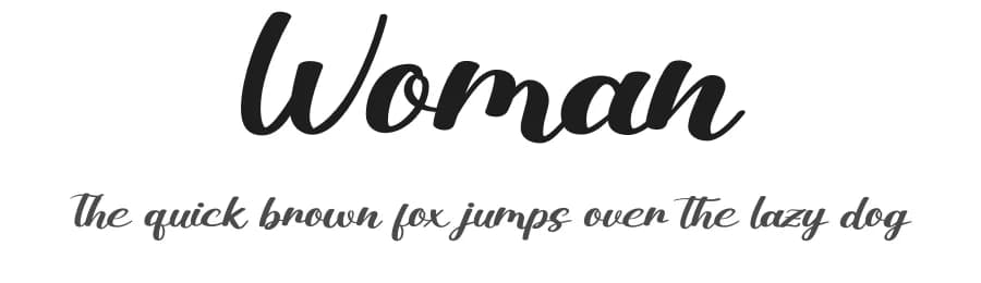 Woman by Graphix Line Studio — Script Handwritten Font