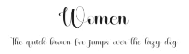 Women by FreshtypeINK — Script Handwritten Font — thumbnail 1