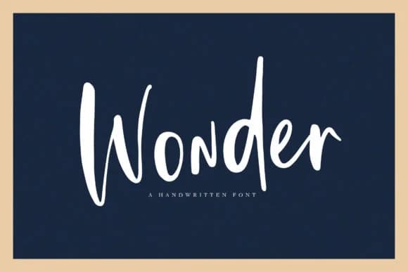 Wonder Font by Studio_Art by Studio_Art — Script Handwritten Font