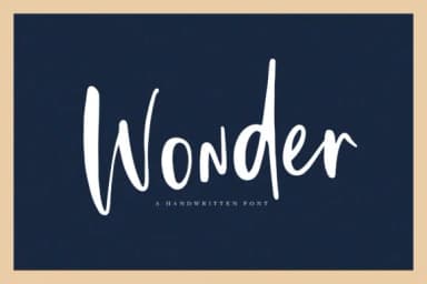 Wonder Font by Studio_Art by Studio_Art — Script Handwritten Font — thumbnail 1
